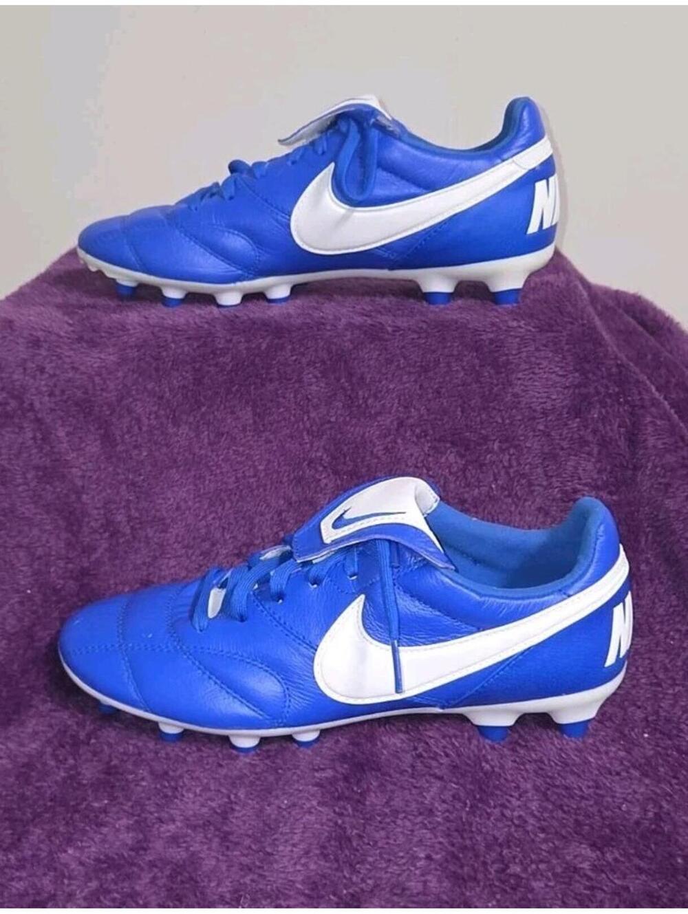 Nike Premier II FG Racer Blue Leather Soccer Cleats 917803-407, Size 5 NIB